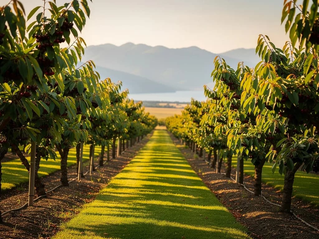Cherry orchard floor care